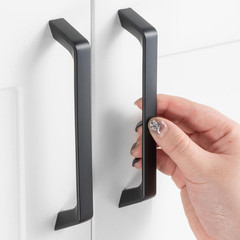 10 Pack 5 inch Hole Centers, Matte Black Cabinet Pulls Black Cabinet Handles Bla