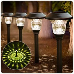 Rustproof Energy-Saving Garden Glass Brown Solar Lights (8 lights)