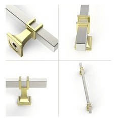Romatee Cabinet Pulls Handles Knobs Gold/ Silver 7.5″ 10 Pk. New