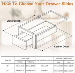 Probrico 6 Pairs 18 Inch Undermount Drawer Slides Full Extension Concealed Drawe