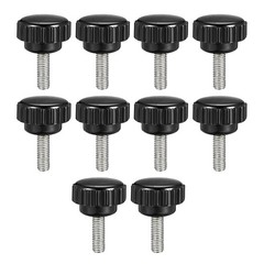 M5x15mm male thread knurled clamping knurled inch screw 10pcs