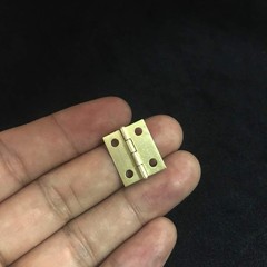50 Antique Brass Hinges for Jewelry Boxes & Models with 200 Matching Screws