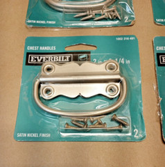 Lot of 4 New Everbilt 2″ x 3-1/4″ Chest Handles Nickel Finish 2Pack 1002 316 491