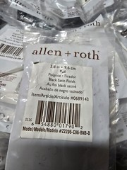 Allen + Roth 3.8 in Black Satin Finish Cabinet Drawer Pull 0689143 Lot Of 32pcs