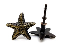 5MOONSUN5’s Cast Iron Knobs Pack of 2 | Antique Iron Cabinet Handles Iron Kit…