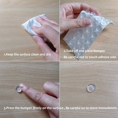 272 Pcs Clear Cabinet Door Bumpers Self Adhesive Noise Dampening Pads