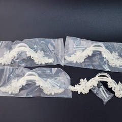 4 pcs Fvstar Dresser Drawer Handles Farmhouse Kitchen Cabinet Pulls White Silver