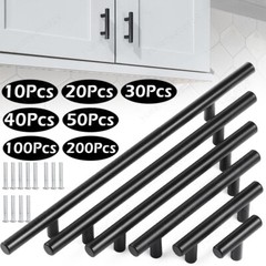 Drawer Handles Kitchen Bathroom Cupboard Cabinet Door Handle Konb Black Pull Lot