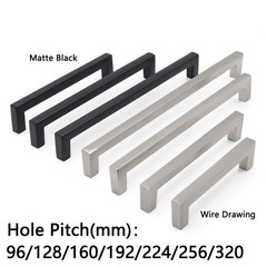 Aluminum Alloy Furniture Handle for Drawers Wardrobe Doors Cabinets Sliding door