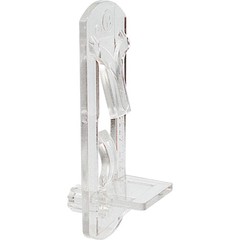 4 PCS U 11301 SelfLocking Shelf Support Pegs 5mm Peg x 3/4 In Plastic Clear