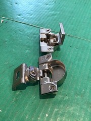 NOS Lot of 2 Grass 850 Nickel Hinge w/ 830-50 1-1/2″ OL mounting plate