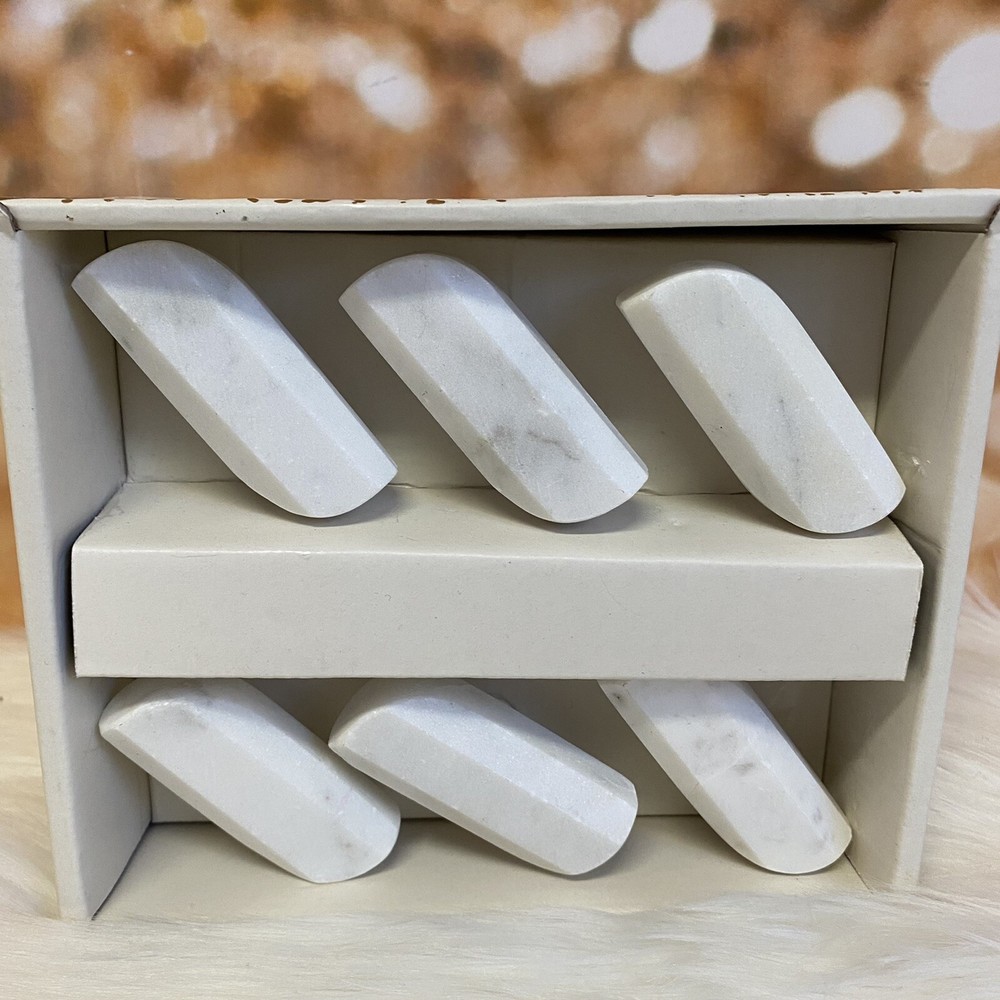 Home Decor Decorative White Drawer Knob Pulls Marble Design