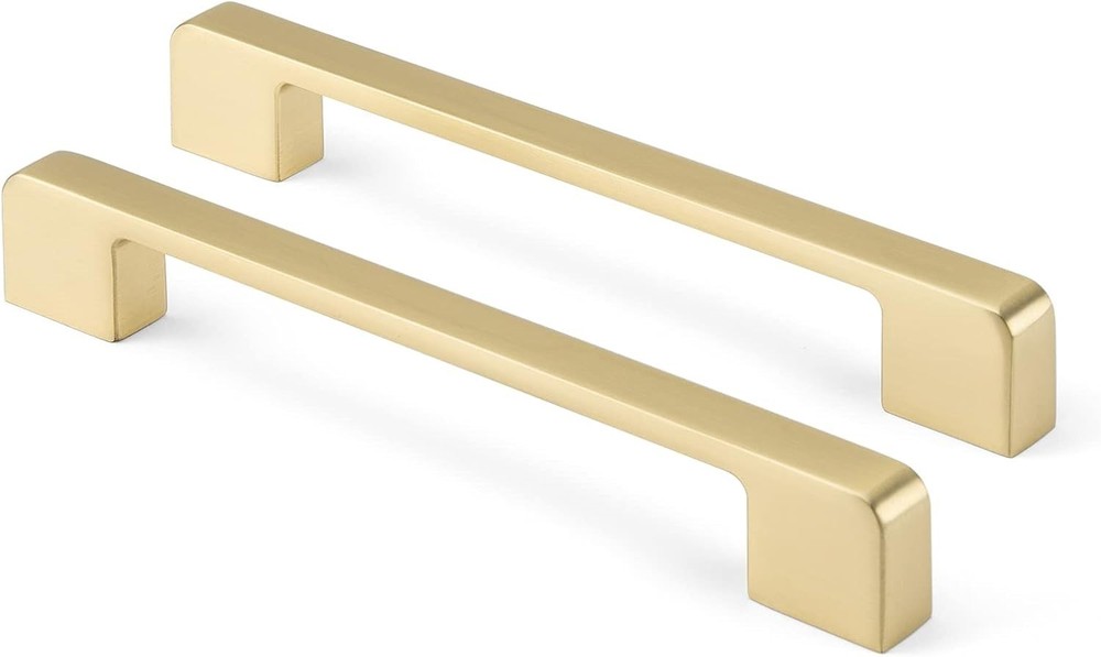 Rergy 10Pack Gold Cabinet Handles 6-1/4″ Hole Center Drawer Pulls