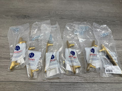 LOT 6x Hickory hardware H078779BGB ctr Pull Brushed Golden Brass