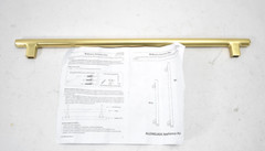 Williams Sonoma Allenglade Appliance Pull 18″ Aged Brass 2619095 No Hardware