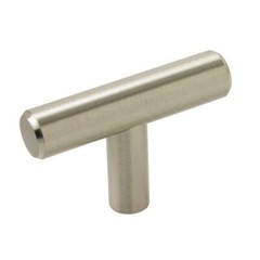 PACK OF 10 Kitchen Bathroom Bar Pulls 1-15/16 in. Sterling Nickel Cabinet Knob