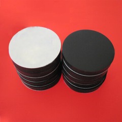 Silicone Rubber Pad Black Round Glass Furniture Anti-slip Self-adhesive Pad