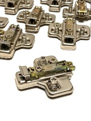 (12 pcs) Salice BARGL39F/16, 3mm Steel Mounting Plate, 2 Cam, Screw-on
