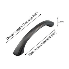 Makoto Series Solid Traditional Kitchen Cabinet Pull Handle — 4-1/4″ Overall …
