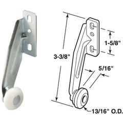 Prime-Line Steel White Nylon 3-21/64″ Right Hand Rear Drawer Roller (2 Count)