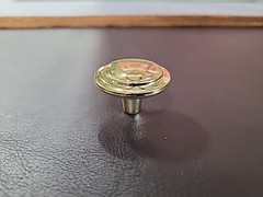 Hickory Hardware Polished Accents Ultra Brass Disc 1 1/4″ Cabinet Knob P413-UB