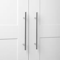 6-1/4 in. Center to Center Polished Chrome Solid Steel Bar Pull – 5003-160-PC