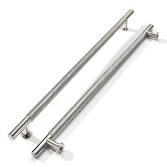 2 Pack 12 Inch305mm Drawer Handles Knurled Polished Nickel Cabinet Pulls Draw