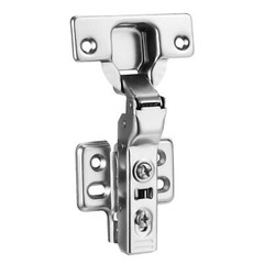 2 Pairs Half Overlay Cabinet Hinge Fit for Frameless Cabinet European Style