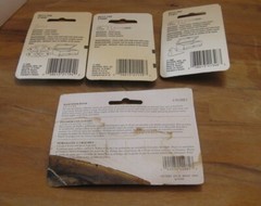 Lot 4 Decorative Solid Brass Hinges Corners Catches Ives/National Hobby Hardware