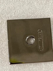Amerock Ladera 1-3/16″ Square Polished Nickel Cab Knob Backplate, BP37760PN