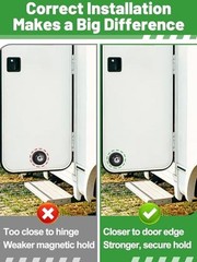 RV Magnetic Door Catch with Adhesives Screws – Easy to Install Camper Trailer 2