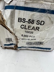 (Box of 5,000) BS-58 SD Clear Round Adhesive Silica Gel Stopper For Door Cabinet