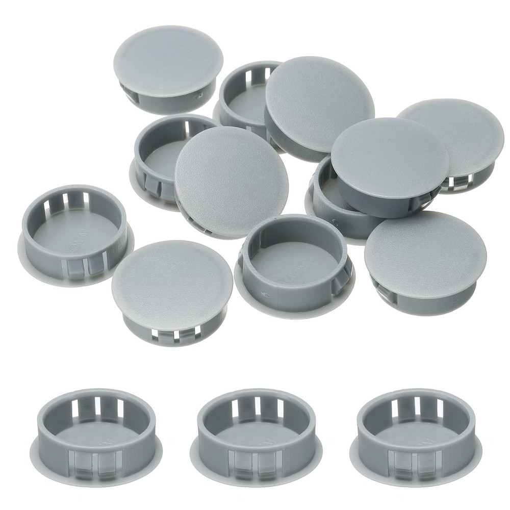 12pcs Drill Screw Hole Plugs Covers 1-1/5″(30mm) Dark Gray