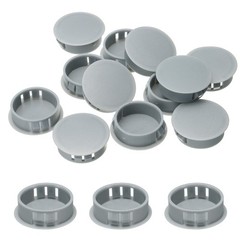 12pcs Drill Screw Hole Plugs Covers 1-1/5″(30mm) Dark Gray