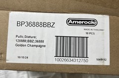 Amerock Stature 5-1/16 in. (128mm) Classic Golden Champagne Bar Cabinet(10PK)