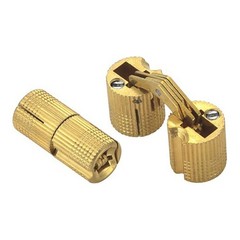 4Pcs 12mm Copper Hidden Barrel Hinge Invisible Hinges For Concealed Worktop hh