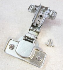 HAFELE Hinge A45, Nickel, w/ Slide-On Face Mount Plate B6, Hard to Find!