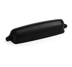 2 Pack 5 inch(128 mm) Drawer Pulls Matte Black Cabinet Cup Pulls Cabinet Hard…