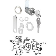 Defender Security 3/4″ Stainless Steel Drawer & Cabinet Lock – Keyed Different