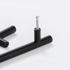 2″ – 16″ Matte Black Kitchen Cabinet Pulls Stainless Steel Drawer T Bar Handles