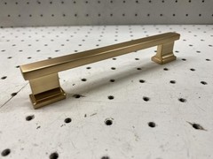Brushed Gold Modern 6 in Bar Pull Cabinet Drawer Handles 10 Pack SP-2891-128-BRA