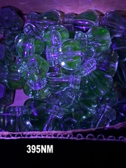 Vintage green vaseline glass drawer pulls cabinet knobs hexagon UV glow 29 NEW