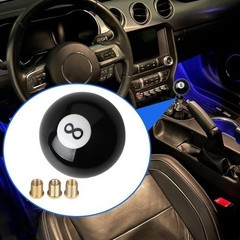 Round Ball Shift Knob Black 8 Ball Billiard Style Universal Gea Color: black 8