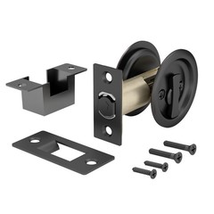 17RORB42 Onward Round Pocket Door Privacy Pull Hardware OilRubbed Bronze