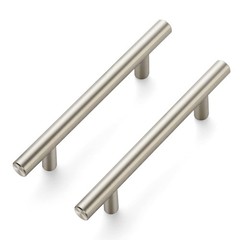 35 Pack Cabinet Pulls Brushed Nickel Kitchen Handle 6 Inch 3.75 Hole Center