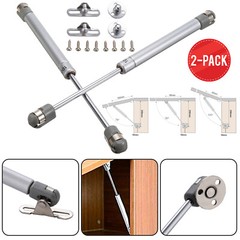 2PCS Gas Spring Door Hinge Strut Prop Shock Lift Kitchen Cabinet Hydraulic Hinge