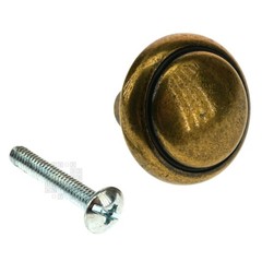 Amerock BP1308-077 Brass & Sterling Traditions – Burnished Brass Cabinet Knob
