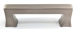 Brainerd 3” C/C Satin Nickel Casual Square Rectangular Drawer Pull, 3-5/8” Long