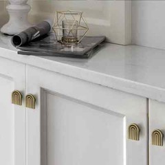 MFYS Solid Brass Track Kitchen Pull Dresser Knob Antique Bronze Drawer Pulls