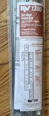 Knape & Vogt 1300PZ22 Drawer Slide 75-lb 22” L x 1/2” W Rail, Steel, Zinc, 2PK